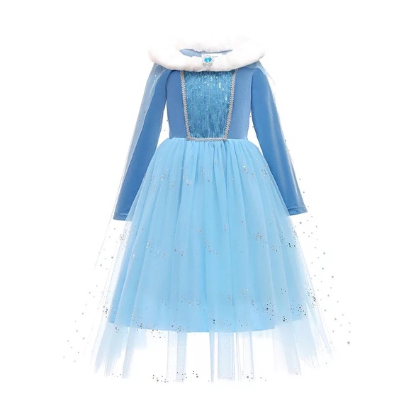 Sparkly costume Elsa Christmas frozen snowflake ❄️ cute high quality dress - Picture 5 of 12